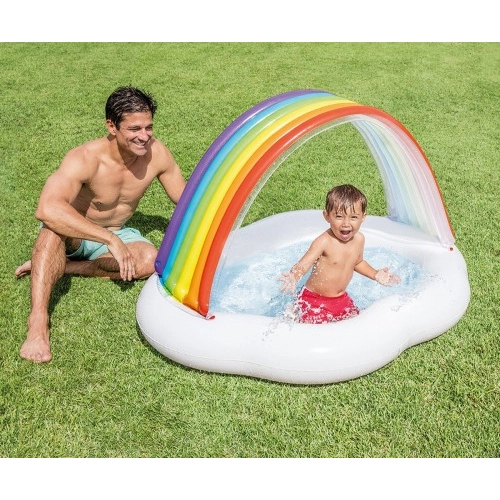 Бебешки надуваем басейн със сенник Дъга INTEX | P74584