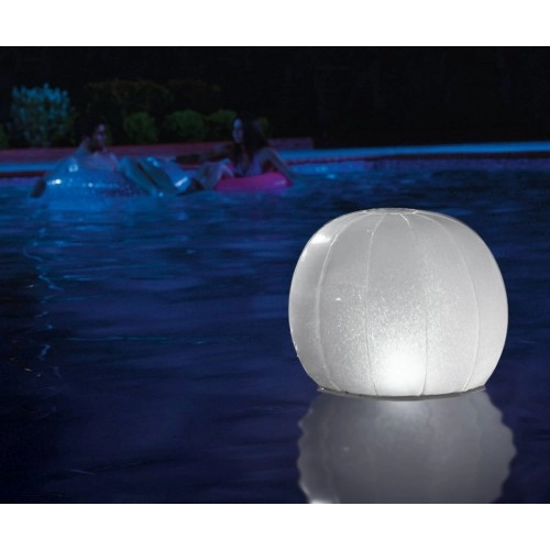 Многоцветна плаваща LED топка INTEX за басейни и джакузита | P75217