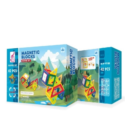 Детски конструктор OCiE Magnetic Blocks Inspire Set магнити, 42ч | P76826