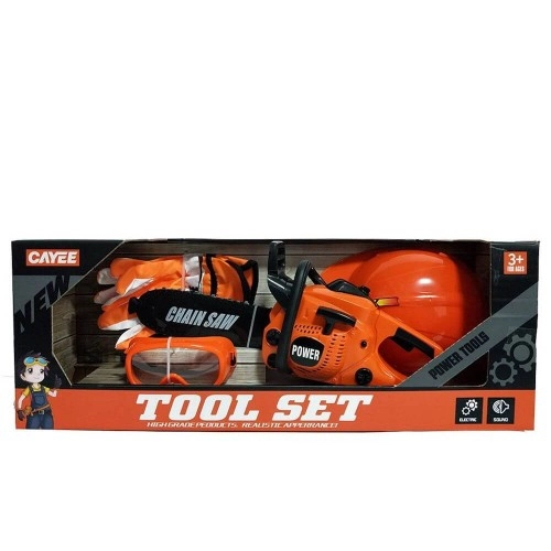 Детски комплект OCiE Tool Set с верижен трион, ръкавици и очила | P76851