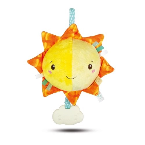 Плюшена играчка Clementoni baby Soft Sun с мелодия на Брамс  - 1