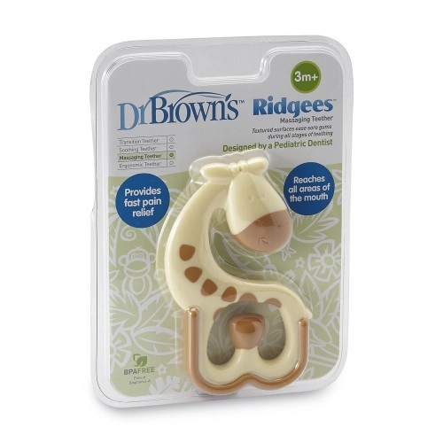 Чесалка за масаж на възпалени венци Dr. Brown’s Ridgees „Жираф“ | P51632