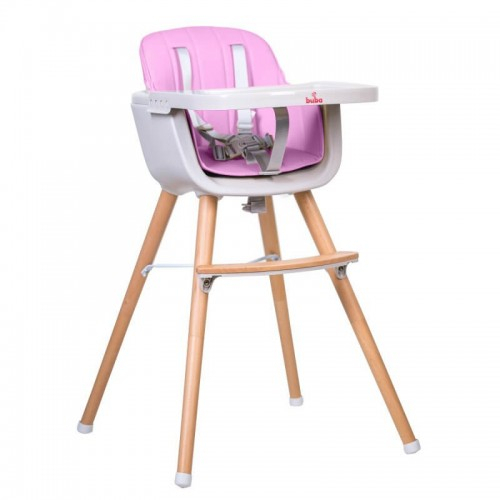Столче за хранене Buba Carino 2в1 - розово | P51725