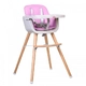 Столче за хранене Buba Carino 2в1 - розово  - 1