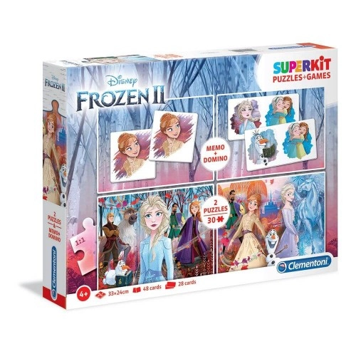 Детски пъзел Clementoni SUPERKIT Frozen 2 2*30ч. Memo + Domino | P91816
