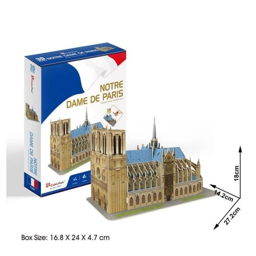 Детски 3D пъзел CubicFun Notre Dame de Paris 53ч. | P91828