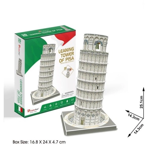Детски 3D пъзел CubicFun Leaning Tower of Pisa 27ч. | P91829