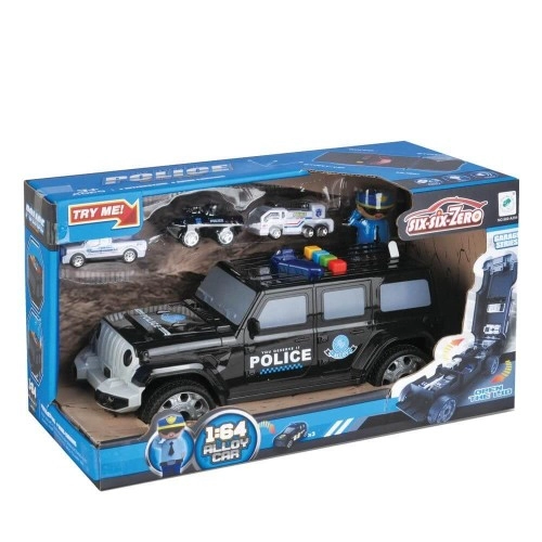 Детски Полицейски Джип - Гараж с 3 Коли и Фигура Six Six Zero | P91885