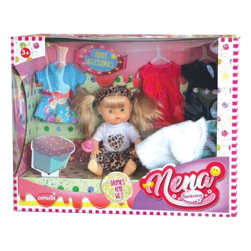 Детска играчка Кукла Bambolina Nena 36см. Пишкаща с Дрехи | P91934