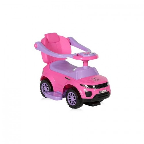 Детска кола за яздене Lorelli OFF ROAD + дръжка РОЗОВА | P85123