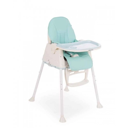 Детски висок стол за хранене KikkaBoo CREAMY 2in1 Light Blue | P78354