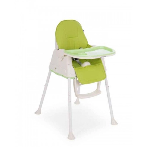 Детски висок стол за хранене KikkaBoo CREAMY 2in1 Green | P78355