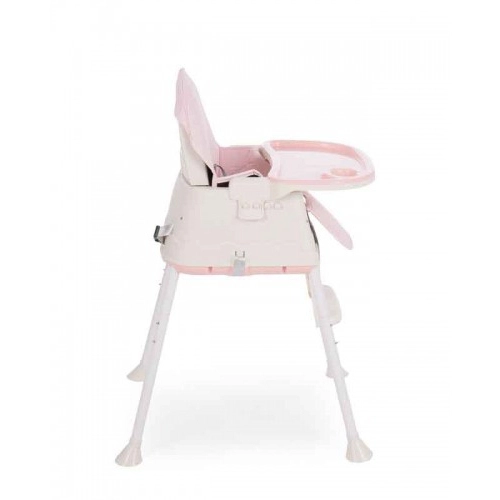 Детски висок стол за хранене KikkaBoo CREAMY 2in1 Pink | P78356
