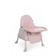 Детски висок стол за хранене KikkaBoo CREAMY 2in1 Pink  - 7