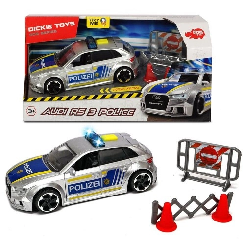 Полицейска кола със звук и светлина Dickie SOS Audi RS3 | P79731