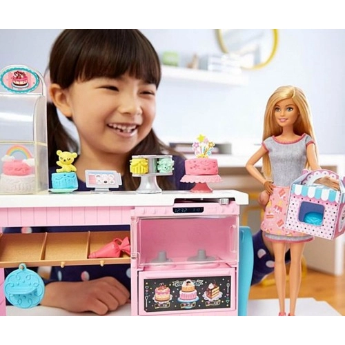 Кукла Barbie-Комплект за приготвяне на сладкиши  - 3