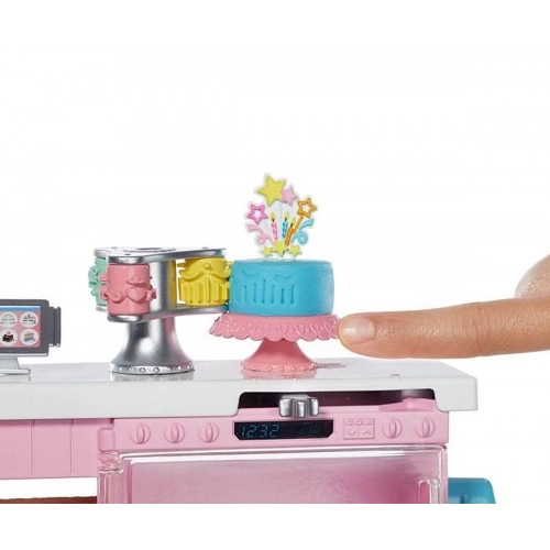 Кукла Barbie-Комплект за приготвяне на сладкиши  - 9