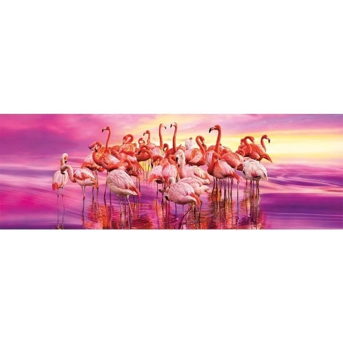 Пъзел Clementoni HQ Collection Panorama Flamingo Dance | P80697