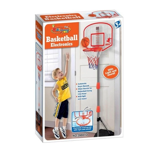 Баскетболен кош с електронен брояч и мини топка King Sport | P82200