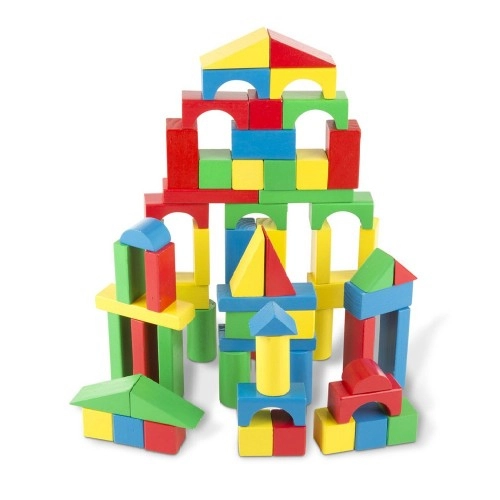 Дървени блокчета Melissa and Doug 100 броя | P83488