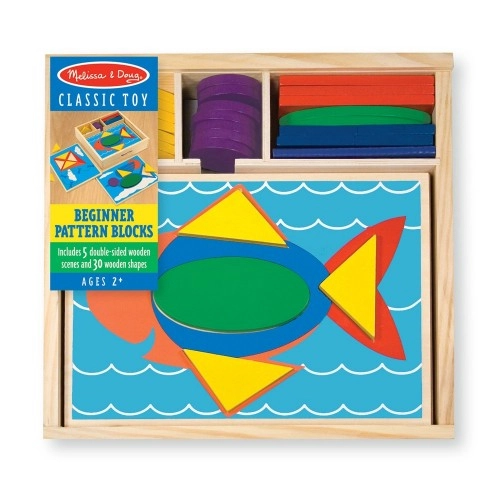 Дървени шаблони за редене в кутия Melissa and Doug | P83494