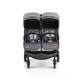 Комбинирана детска количка за близнаци Moni Rome сив  - 2
