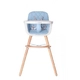 Детски дървен стол за хранене,Woody Blue  - 4