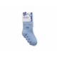 Бебешки памучни чорапи против подхлъзване BLUE 1-2 години  - 2
