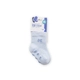 Бебешки памучни чорапи против подхлъзване LIGHT BLUE 6-12 месеца 
