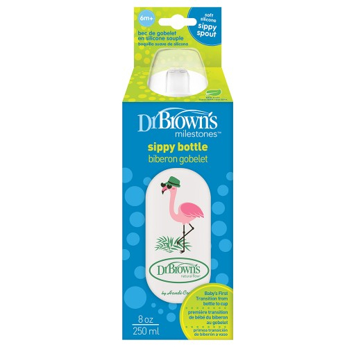 Преходно шише Dr. Browns Milestones™ 250 ml Фламинго | P84308