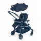 Чадърче за детска количка с кристали Cam Cristallino синьо  - 2