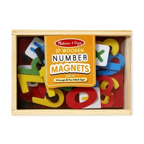 Детски дървени цифри Melissa and Doug-магнити в кутия | P85567