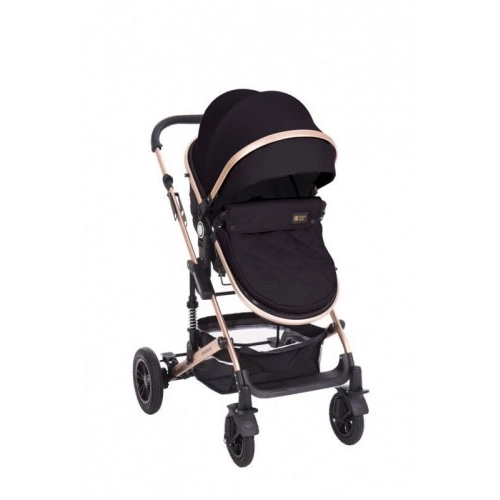 Бебешка комбинирана количка 3 в 1 KikkaBoo Amaia All Black | P86478