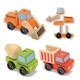 Детски комплект от 3 дървени камиони-конструктор Melisa and Doug  - 2