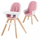 Столче за хранене KinderKraft TIXI, Розово  - 2