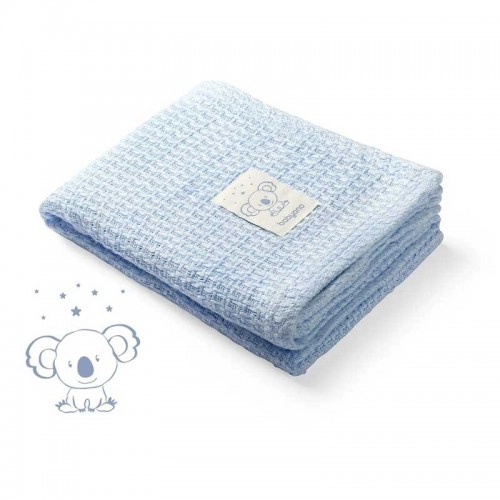 Детско плетено одеяло BabyOno BAMBOO blue 75х100 cм | P87020
