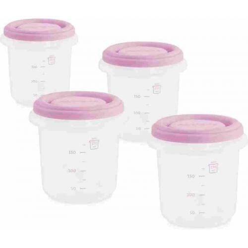 Детски комплект 4 контейнера Miniland светло розов | P87178