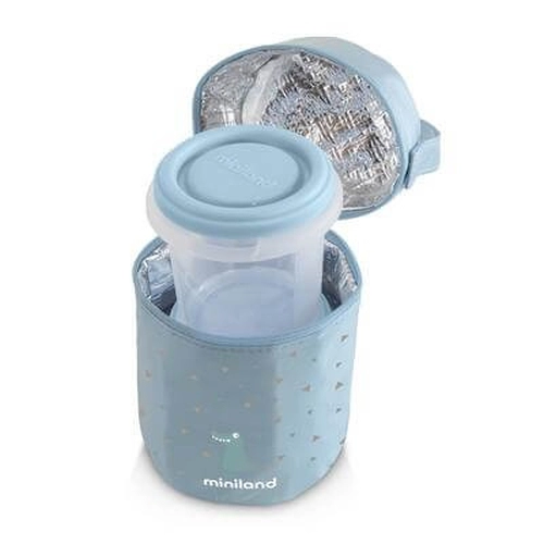 Детски комплект контейнери Miniland PACK-2-GO светло син | P87179