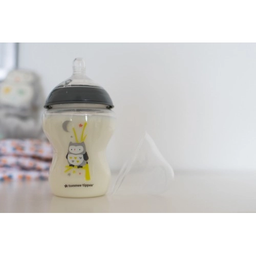 Бебешко шише за хранене Easi-Vent 260ml 0m+ 2 бр.с декорация | P87220