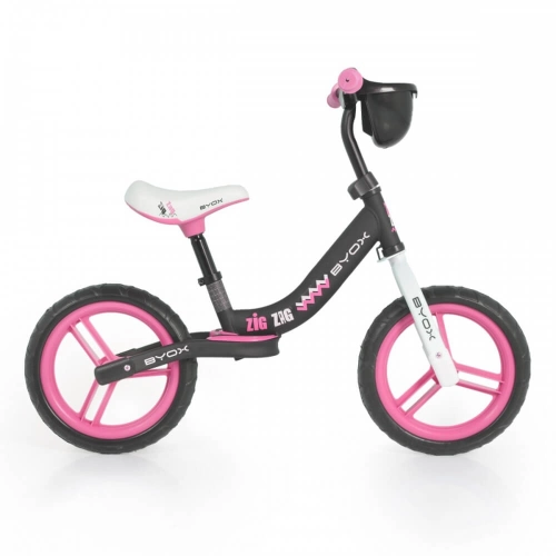 Детски балансиращ велосипед Zig Zag розов | P87490