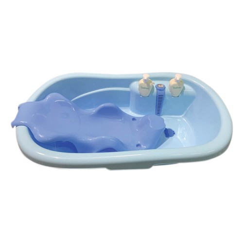 Бебешка вана с аксесоари Moni Santorini син 90 см | P87503