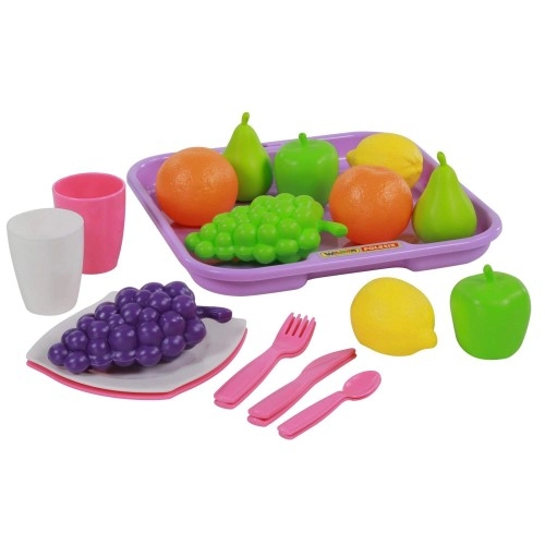 Детски кухненски комплект с поднос Polesie Toys 21 ел. | P87665