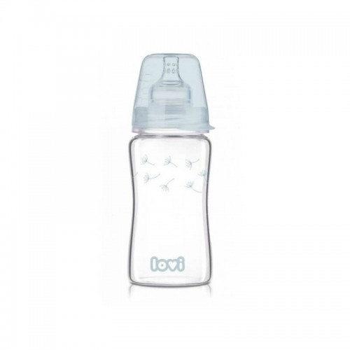 Бебешко стъклено шише за хранене Lovi Botanic 250 мл | P87749