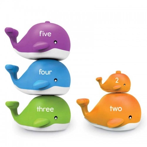 Детска игра Learning Resources Snap-n-Learn Stacking Whales | P87797