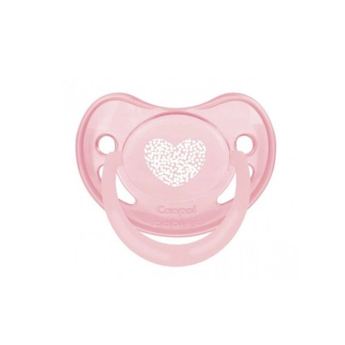 Бебешка анатомична силиконова залъгалка Canpol Pastelove розова | P88008
