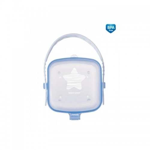 Квадратна кутийка за бебешки залъгалки Canpol Pastelove синя | P88094