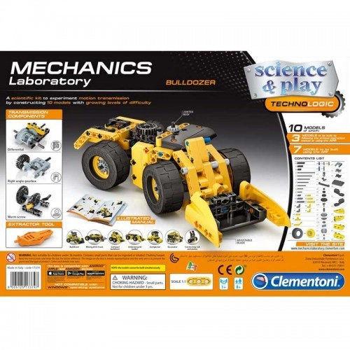 Детски конструктор Clementoni Mechanics Lab - Bulldozer | P88340