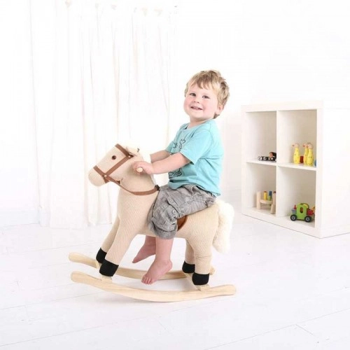Детска дървена играчка BigJigs Cord Rocking Horse Конче за езда | P88597