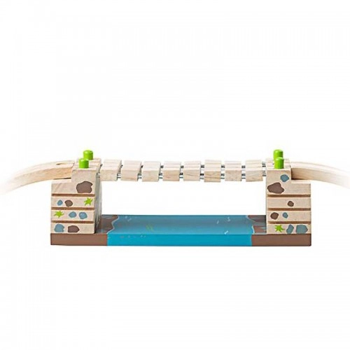 Детска дървена играчка BigJigs Clickety Clack Bridge Тракащ мост | P88604