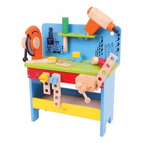 Детска дървена играчка BigJigs Powertools Workbench | P88633